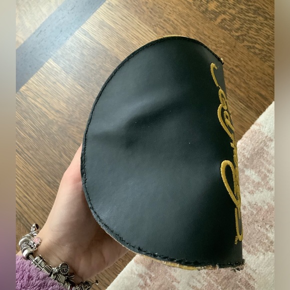 Y2K Early 2000’S ED HARDY Black Patch Tattoo Shield Sunglasses Case - Picture 4 of 16